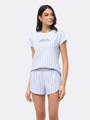 Pijama Manga Curta com Short Feminino G Ref.: 20.12.0480