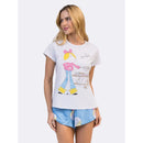 Pijama Manga Curta Bia Faces Azul XXG  Ref.: 21.12.0166