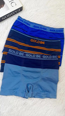 Kit com 3  Cuecas Boxer Masculinas Gold Be – M