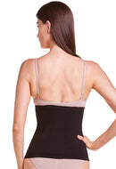Corset Modelador Com Barbatana E Tecido Duplo Afina Cintura  Cor Satin lilac
