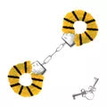 Algema em Metal Com Pelúcia Hand Cuffs  Tigre