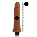 Pênis em CyberSkin® 18,5x4,5cm com Vibrador Multivelocidade À Prova D´Água Pele Realísta