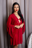 ROBE MILENA - TULE FINO E RENDA - M Rubi