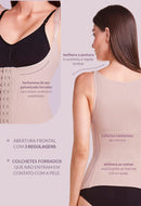 Colete Modelador Com Barbatana E Tecido Duplo Afina Cintura Base Cor Satin lilac