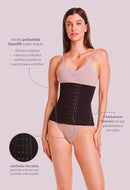 Corset Modelador Com Barbatana E Tecido Duplo Afina Cintura  Cor Satin lilac