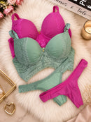 Kit com 2 Conjuntos de Lingerie Tamanho P