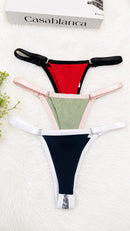Kit com 3 Calcinha fio Regulagem- G